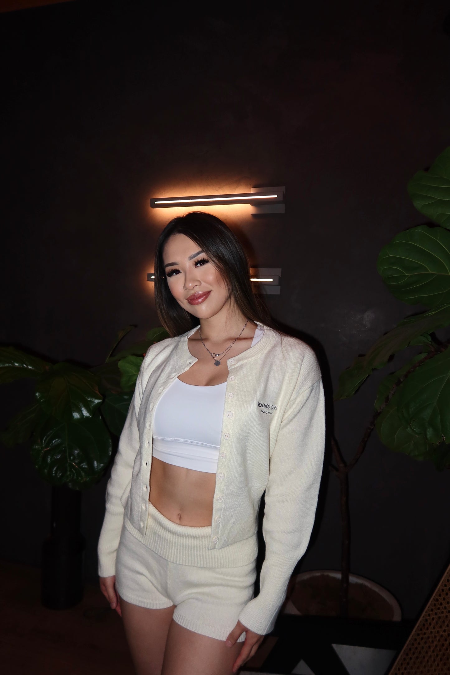 Creme Knit Lounge Set